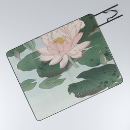 Water Lily (1920 - 1930) by Ohara Koson (1877-1945) Picnic Blanket