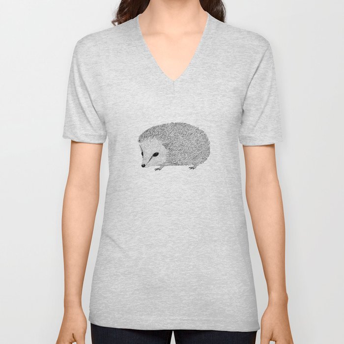 Hedgehog V Neck T Shirt