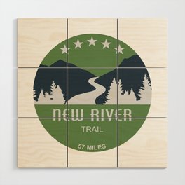 New River Trail Virginia Wood Wall Art