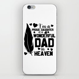 Daughter Of A Dad In Heaven iPhone Skin