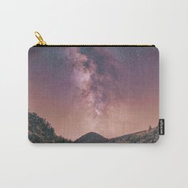 Milky Way Stars Night Sky Carry-All Pouch | Photo, Outdoor Colorado, Hike Snowing Aspen, College Outdoors, Night Sky, Reflection Camping, Mountain Lake, Peach, Milky Way Stars, Blush 