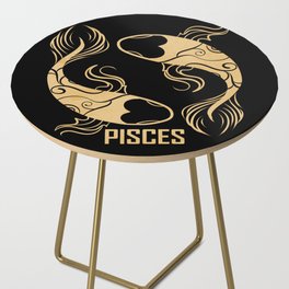 Pisces Symbol Birthday Zodiac Pisces Side Table