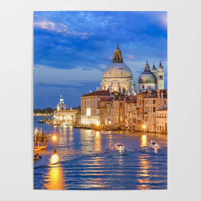Venice Canal - A colorful present for someone who loves Italy, Italian city and culture and gondola! Poster
