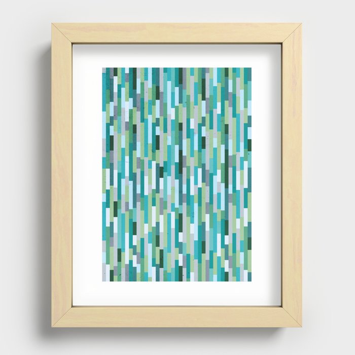 City by the Bay, Rainy Bay Day Recessed Framed Print