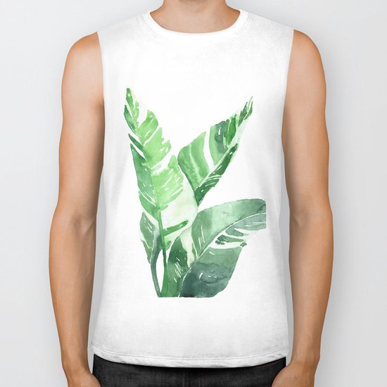 Leaves Biker Tank