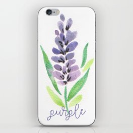 Purple flowers iPhone Skin