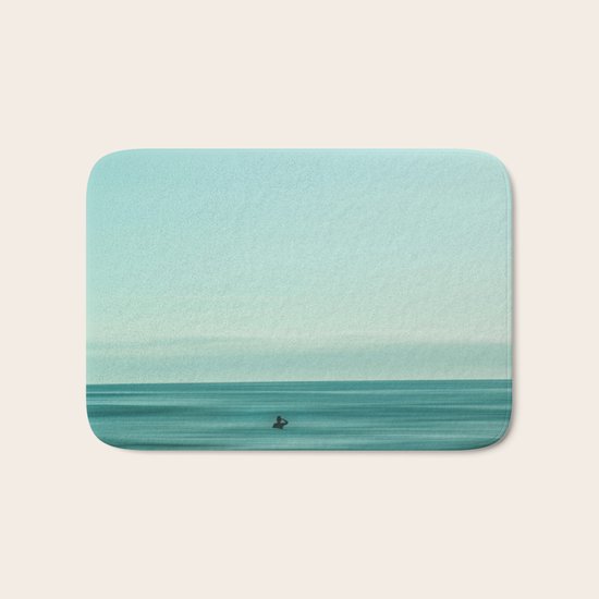 Man in the sea Bath Mat