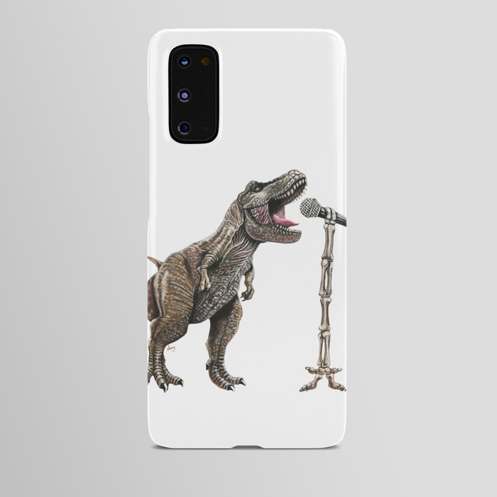 "Karaokesaurus" - T-Rex Dinosaur Singer Android Case