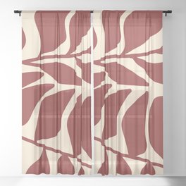 Modern Minimal Abstract 29 Sheer Curtain