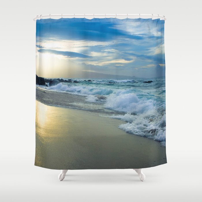 One Dream Sunset Hookipa Beach Maui Hawaii Shower Curtain