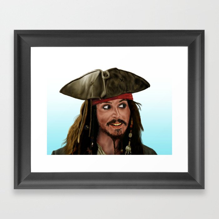 Jack Sparrow Framed Art Print