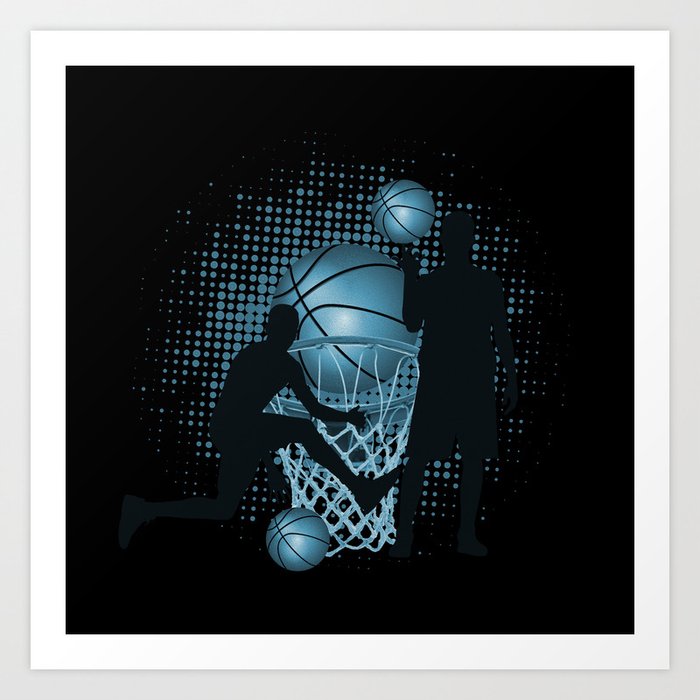 Slam Dunk Basketball Art Print