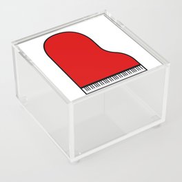 Red Grand Piano Acrylic Box