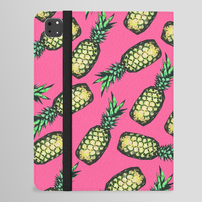 Pineapple Pattern iPad Folio Case