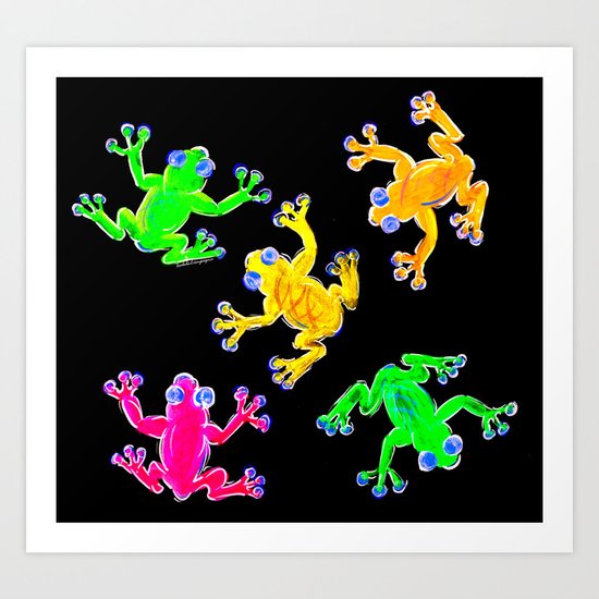 Rainforest Multicolour Art Print