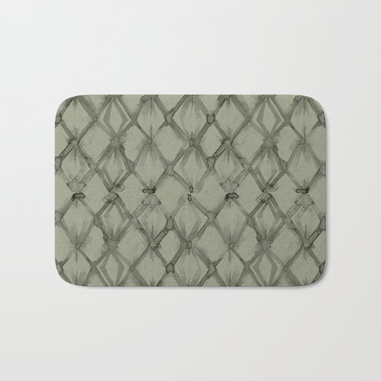 Braided Diamond Simply Green Tea Bath Mat