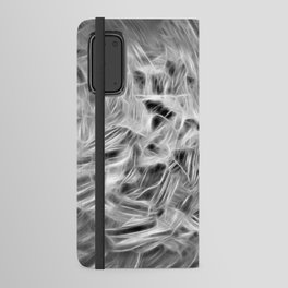 Psychedelic Abstraction In Black And White Android Wallet Case