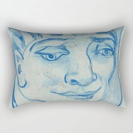 Egyptian Head, 1890 by Vincent van Gogh Rectangular Pillow