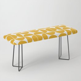 Mid Century Modern Geometric 04 Yellow Bench