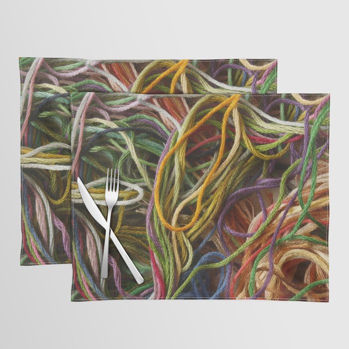 Embroidery Thread Placemat