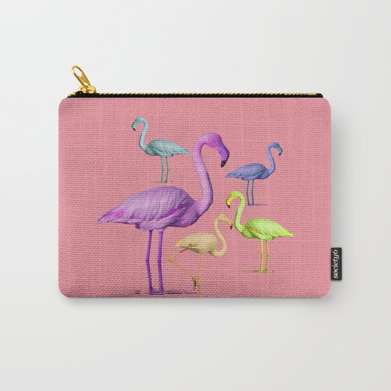 flamingo party-pink Carry-All Pouch