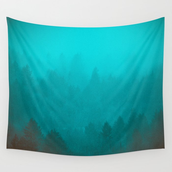 PNW Fog Forest Wall Tapestry