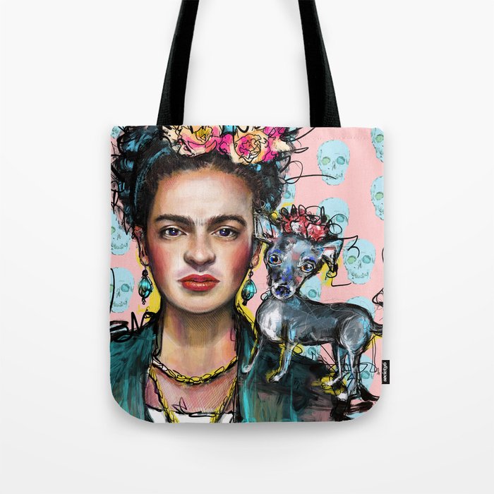 Frida + Perrito Tote Bag