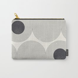 Geometric Minimalist, Arches and Circles Carry-All Pouch