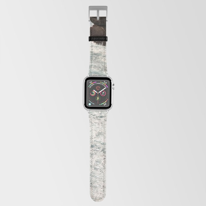 Foamy Ocean Waves At The Cliff Side Apple Watch Band