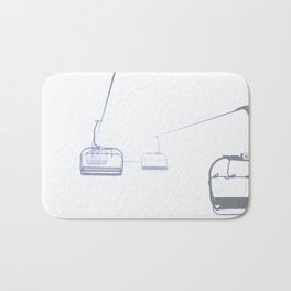 Ski Lift Bath Mat | Chair Chairs Seats, Photo, Lift Lifts Slopes, Alpine Slopes Tree, Deer Valley Vail, Heavenly Keystone, Jackson Hole The, Winter Forest Q0, Landscape Warren, Snowboard Steamboat 