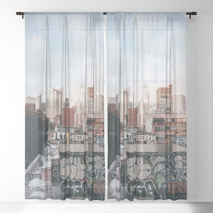 New York City Sheer Curtain