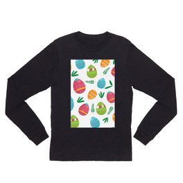 Happy Easter  Pattern  Long Sleeve T Shirt