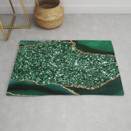 Agate Glitter Ocean Texture 13 Area & Throw Rug