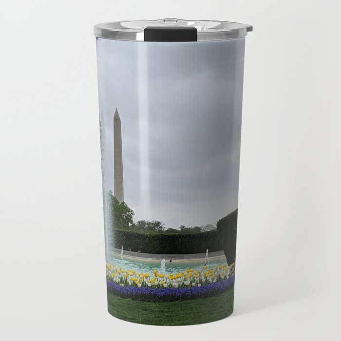 Washington Monument seen from the White House South Lawn Travel Mug