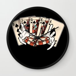 Royal Flush Casino Poker Blackjack Wall Clock | Poker, Jackpot, Gamble, Lasvegas, Game, Texasholdem, Graphicdesign, Royalflush, Gambling, Blackjack 