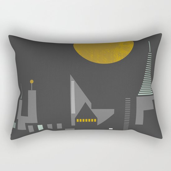 City scape Rectangular Pillow