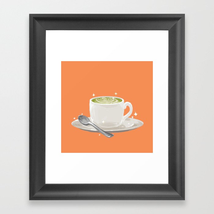 Matcha Latte Framed Art Print