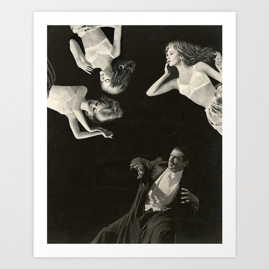 LIKE CHALK ON A BLACKBOARD Art Print