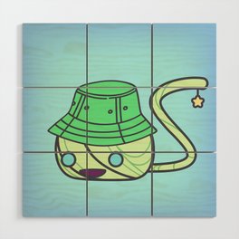 mint and ice Wood Wall Art
