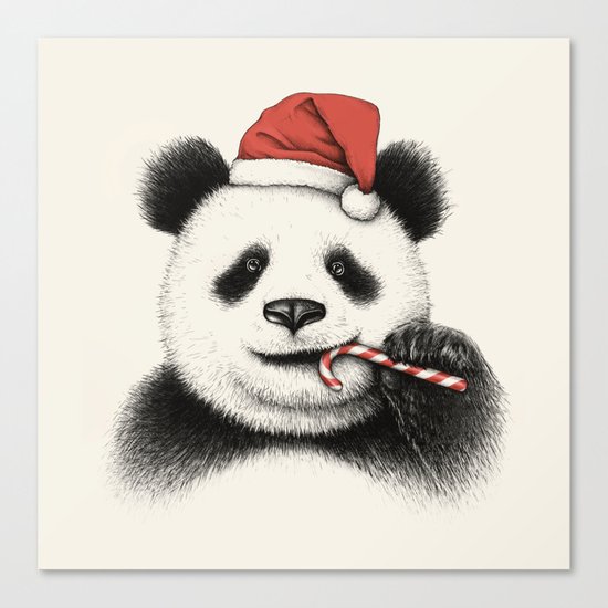 Festive Panda Canvas Print