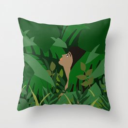 in forest Throw Pillow