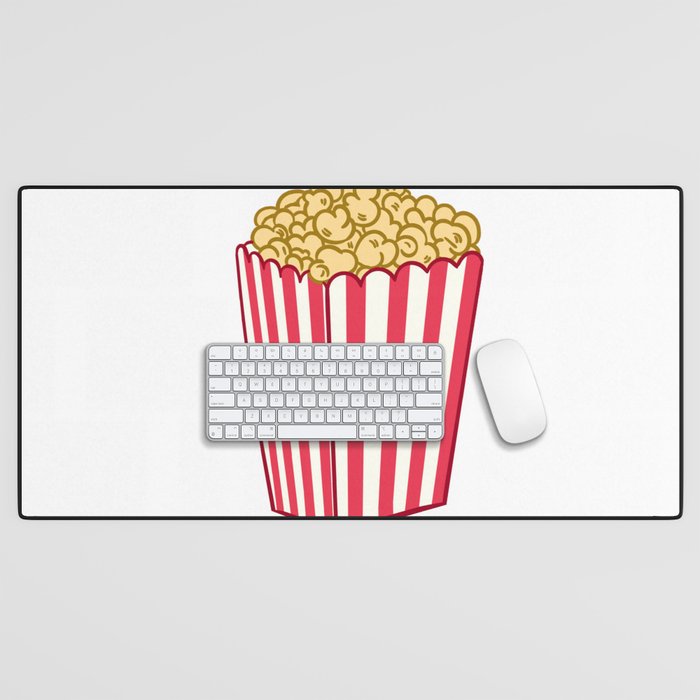 Funny and Cute Cartoon Popcorn design Desk Mat
