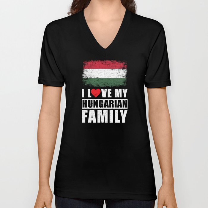 Hungarian Family V Neck T Shirt
