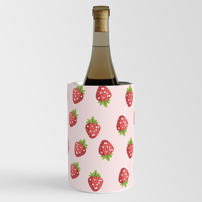 Strawberries Pattern Wine Chiller