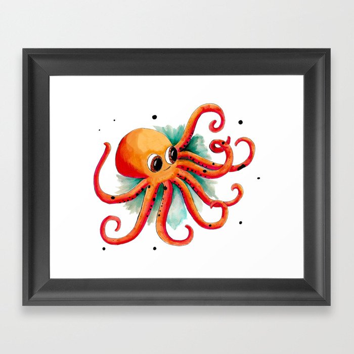 Olly the Octopus Framed Art Print