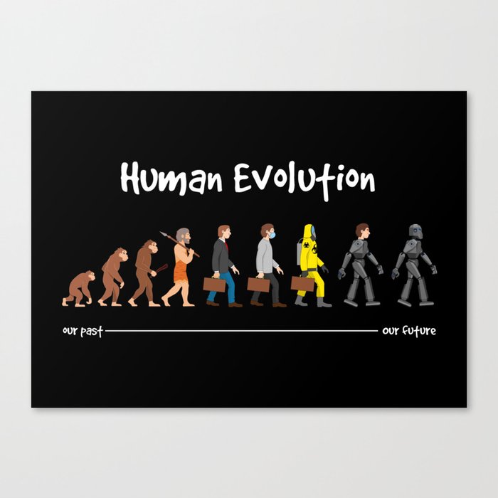 Evolution - a robotic future Canvas Print
