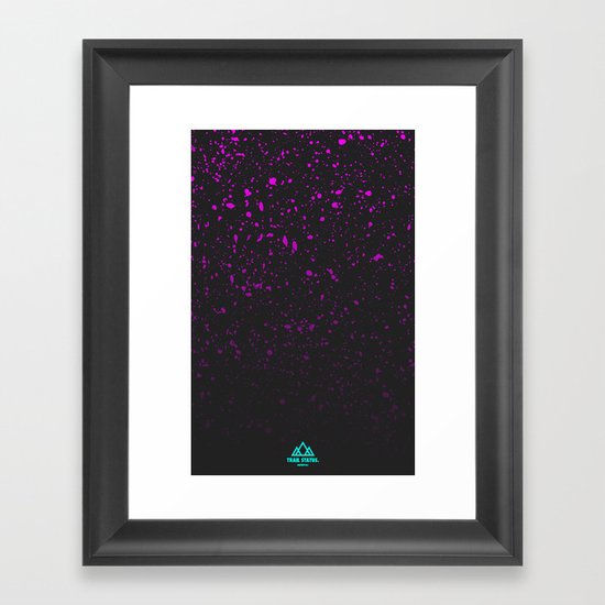 Trail Status / Grey Framed Art Print