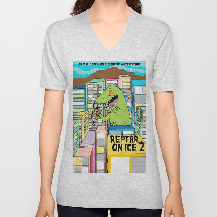REPTAR ON ICE 2 V Neck T Shirt