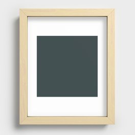 SALAMANDER Dark Green color Recessed Framed Print