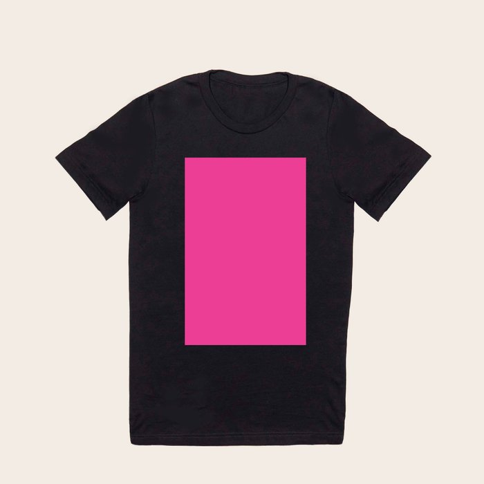 T shirt rose bonbon top